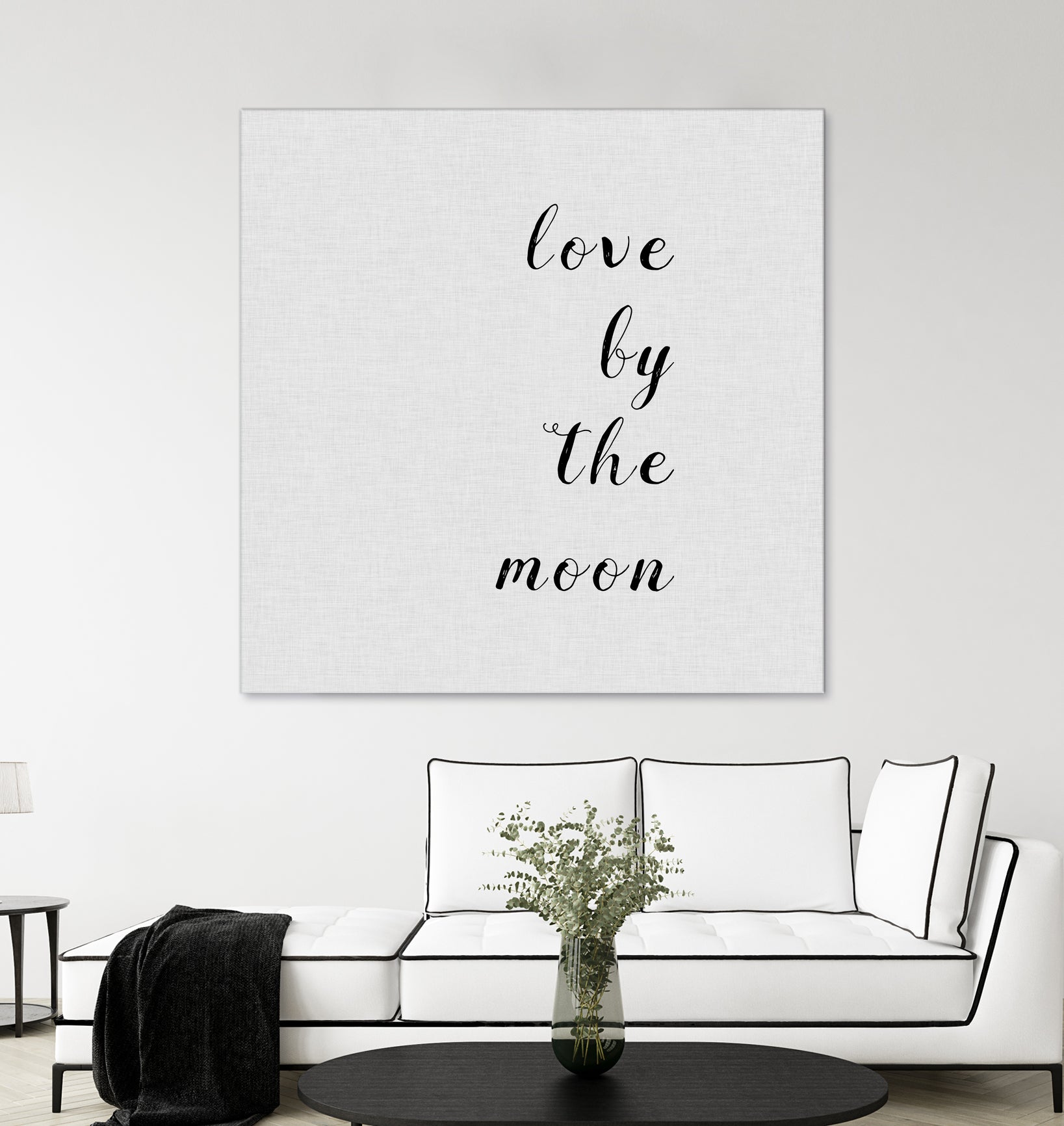 Love By The Moon by Dana Shek on GIANT ART - white digital painting