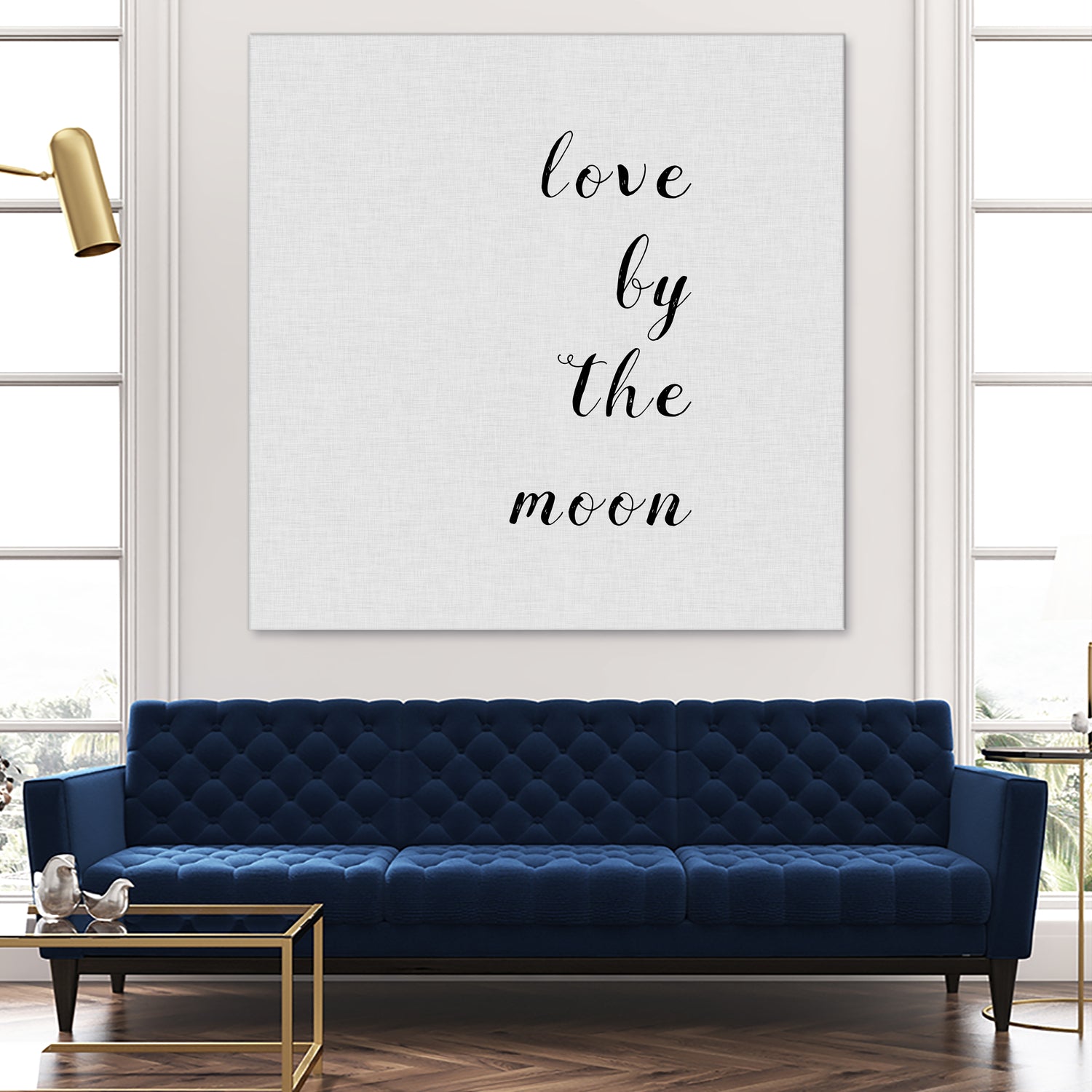 Love By The Moon by Dana Shek on GIANT ART - white digital painting