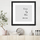 Love By The Moon by Dana Shek on GIANT ART - white digital painting