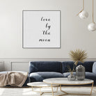 Love By The Moon by Dana Shek on GIANT ART - white digital painting