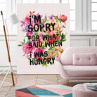 I'm Sorry For What I Said When I Was Hungry. by Sara Eshak on GIANT ART - orange photo illustration