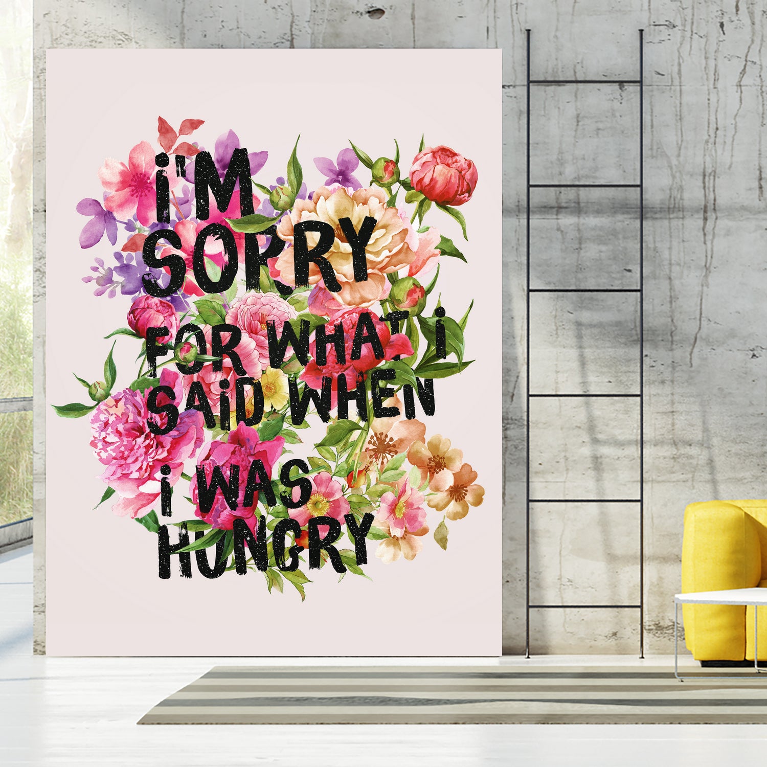 I'm Sorry For What I Said When I Was Hungry. by Sara Eshak on GIANT ART - orange photo illustration