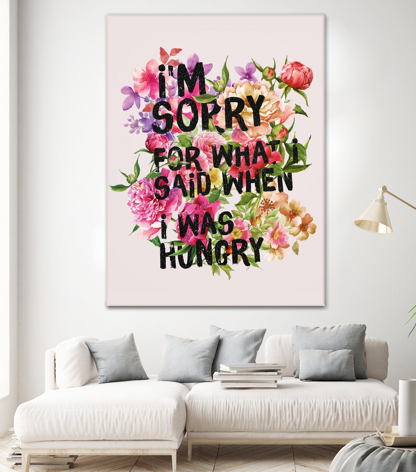 I'm Sorry For What I Said When I Was Hungry. by Sara Eshak on GIANT ART - orange photo illustration