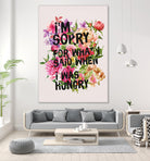 I'm Sorry For What I Said When I Was Hungry. by Sara Eshak on GIANT ART - orange photo illustration