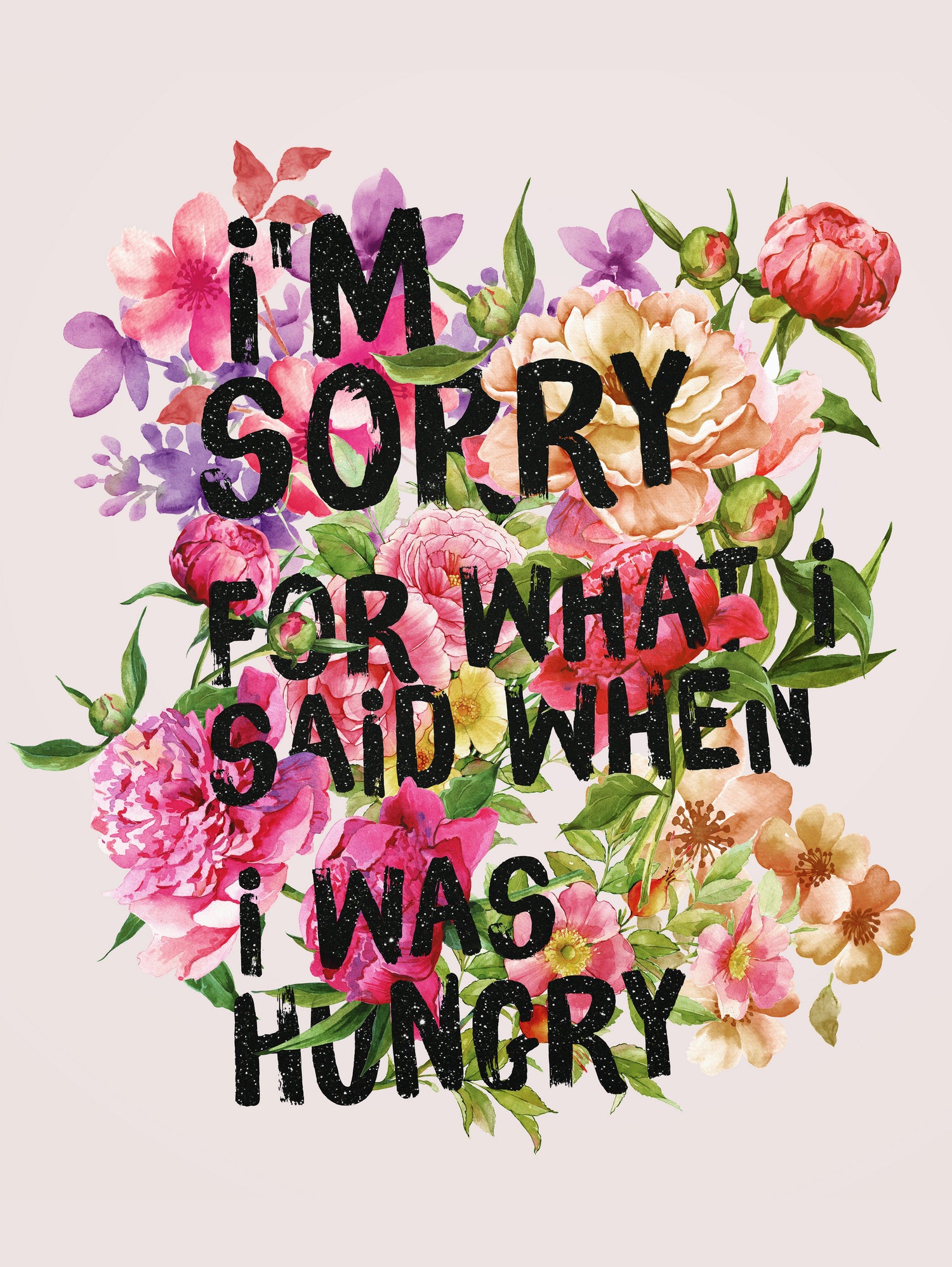 I'm Sorry For What I Said When I Was Hungry. by Sara Eshak on GIANT ART - orange photo illustration