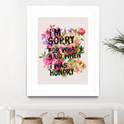 I'm Sorry For What I Said When I Was Hungry. by Sara Eshak on GIANT ART - orange photo illustration