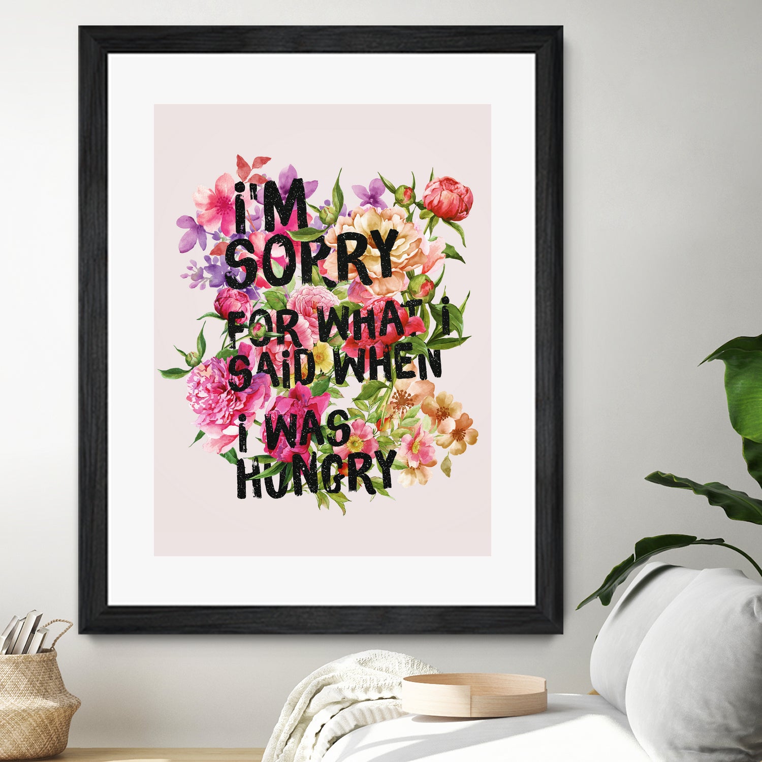 I'm Sorry For What I Said When I Was Hungry. by Sara Eshak on GIANT ART - orange photo illustration