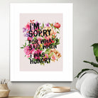 I'm Sorry For What I Said When I Was Hungry. by Sara Eshak on GIANT ART - orange photo illustration