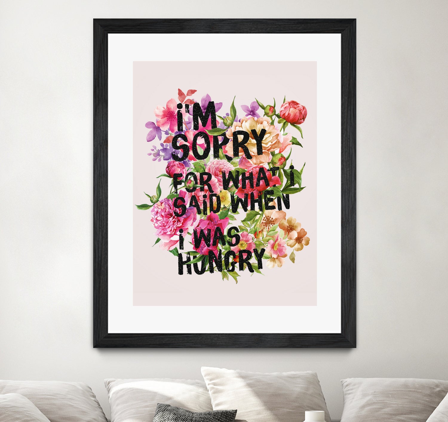 I'm Sorry For What I Said When I Was Hungry. by Sara Eshak on GIANT ART - orange photo illustration