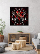satanic cat pentagram death black metal band exorcist by Damian Augustyniak on GIANT ART - black photo manipulation