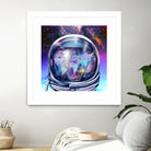 astronaut world map by Bekim Mehovic on GIANT ART - blue digital painting