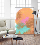 Abstract 842 by Cecilie Karoline on GIANT ART - pink mixed media