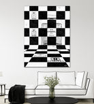 Chanel Chess by Daniel Janda on GIANT ART - black mixed media