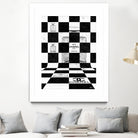 Chanel Chess by Daniel Janda on GIANT ART - black mixed media