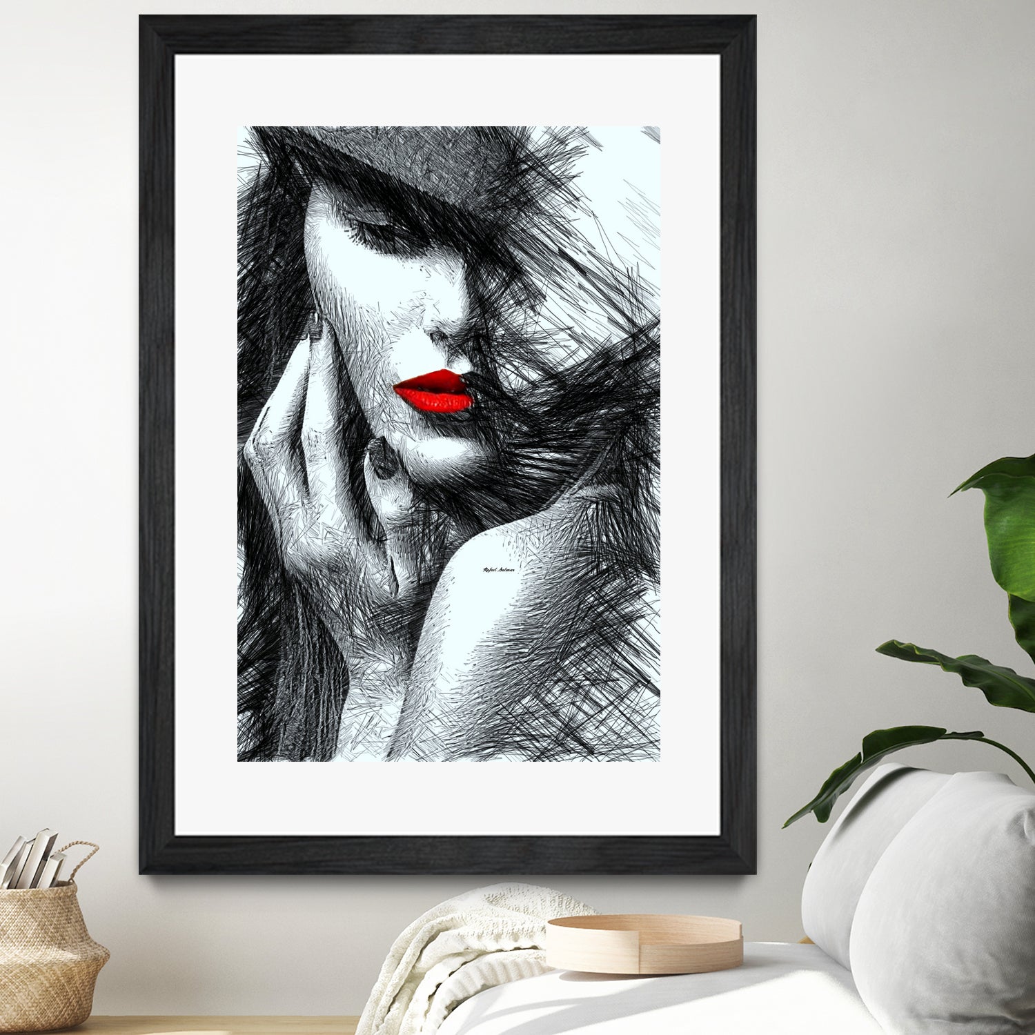 Fashion Flair in Black and White by Rafael Salazar on GIANT ART - black digital painting