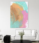 Abstract 844 by Cecilie Karoline on GIANT ART - pink mixed media