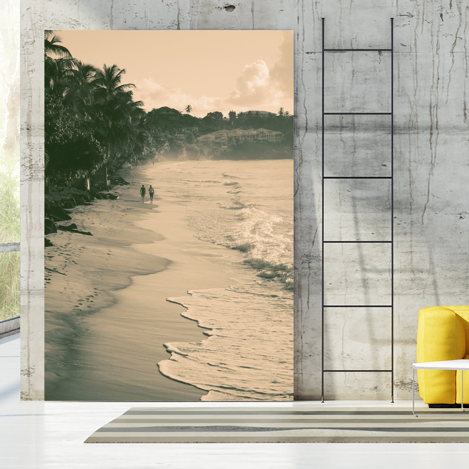 Tropical Beach by Konstantin Sevostyanov on GIANT ART - brown photo illustration