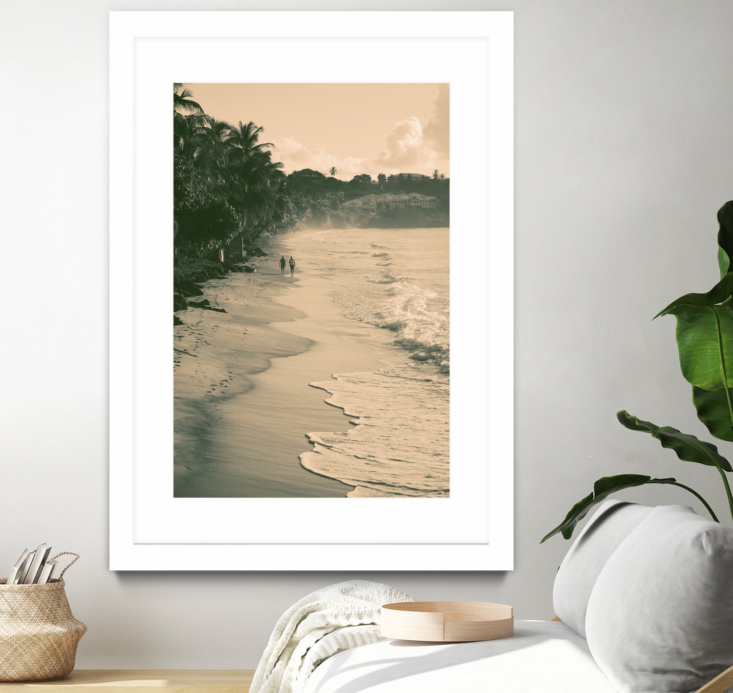 Tropical Beach by Konstantin Sevostyanov on GIANT ART - brown photo illustration