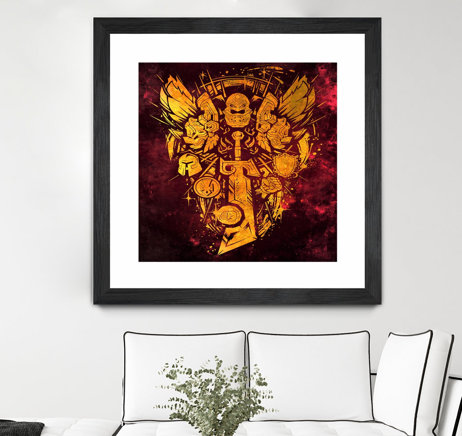 World of Warcraft *Paladin Crest* by SucculentBurger Zolich on GIANT ART - yellow digital drawing