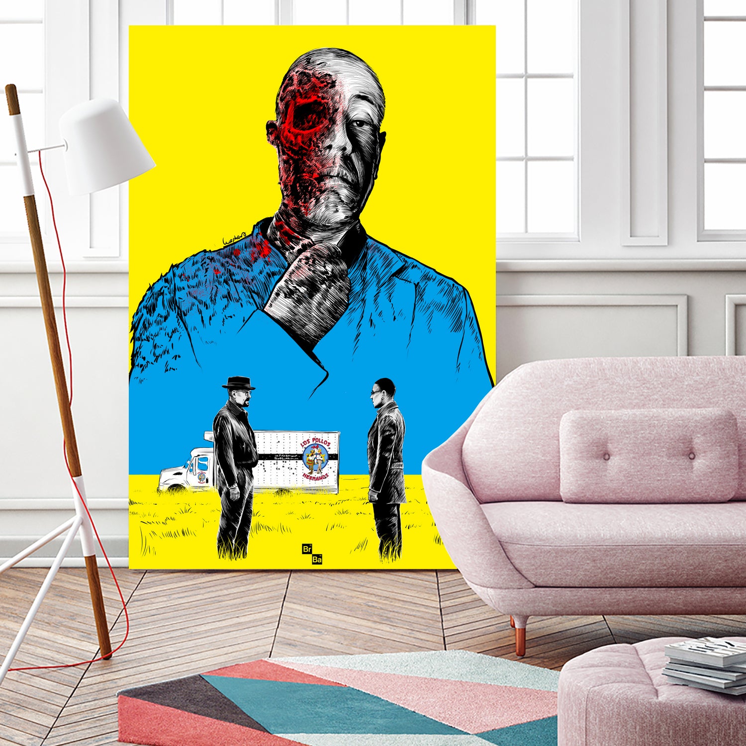 Breaking bad Gus Fring by Paola Morpheus on GIANT ART - blue digital painting