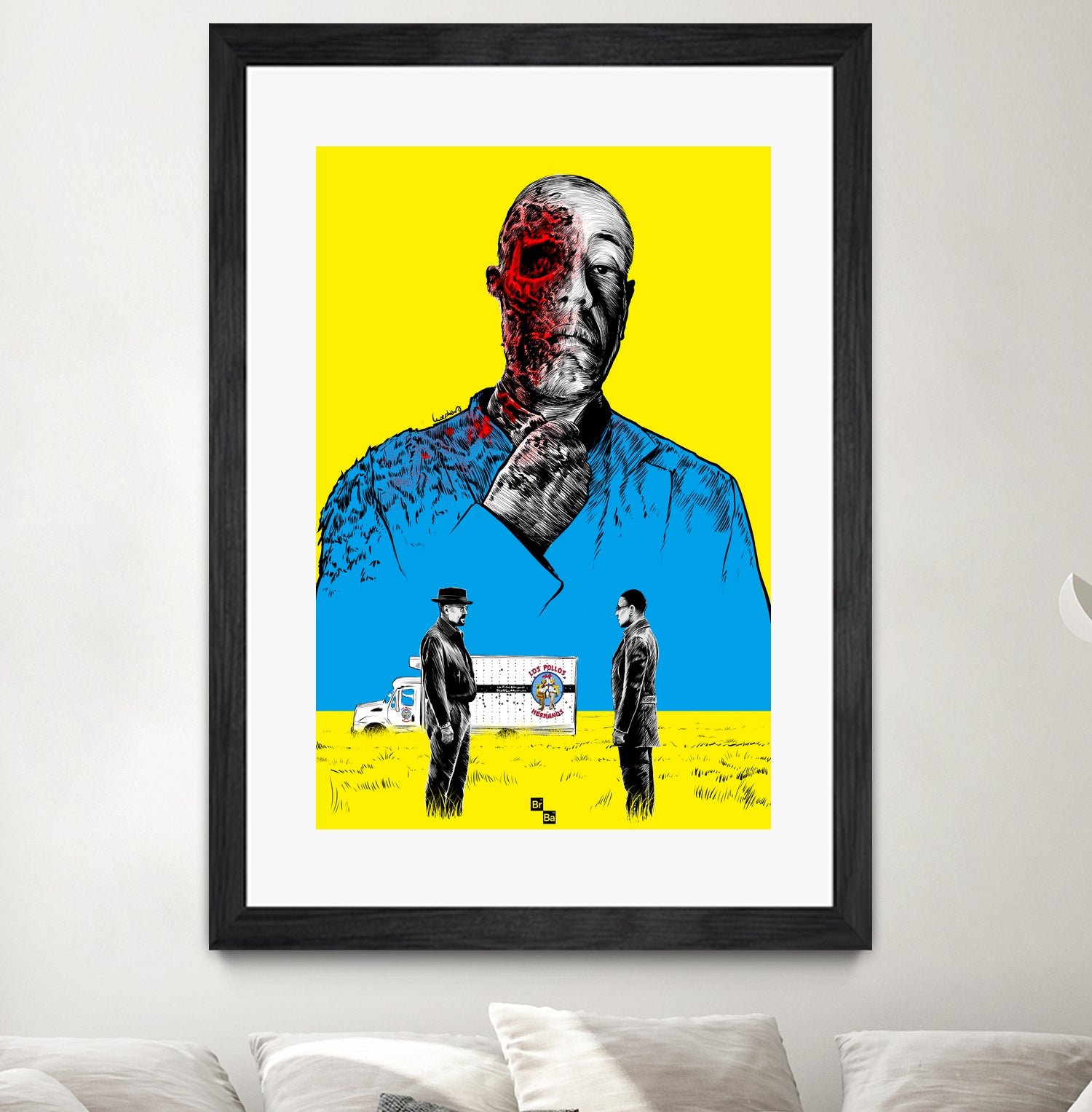 Breaking bad Gus Fring by Paola Morpheus on GIANT ART - blue digital painting