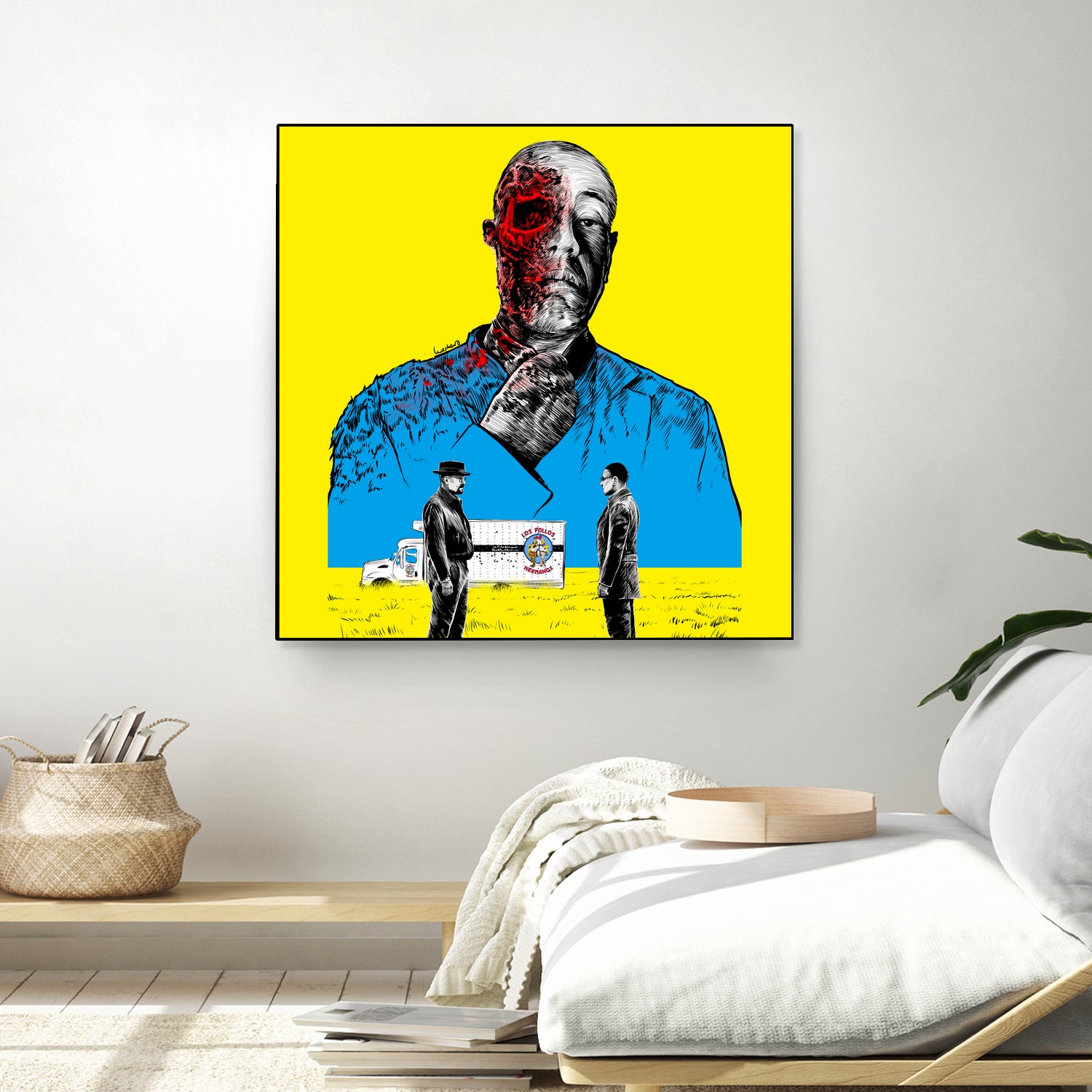 Breaking bad Gus Fring by Paola Morpheus on GIANT ART - blue digital painting