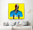 Breaking bad Gus Fring by Paola Morpheus on GIANT ART - blue digital painting