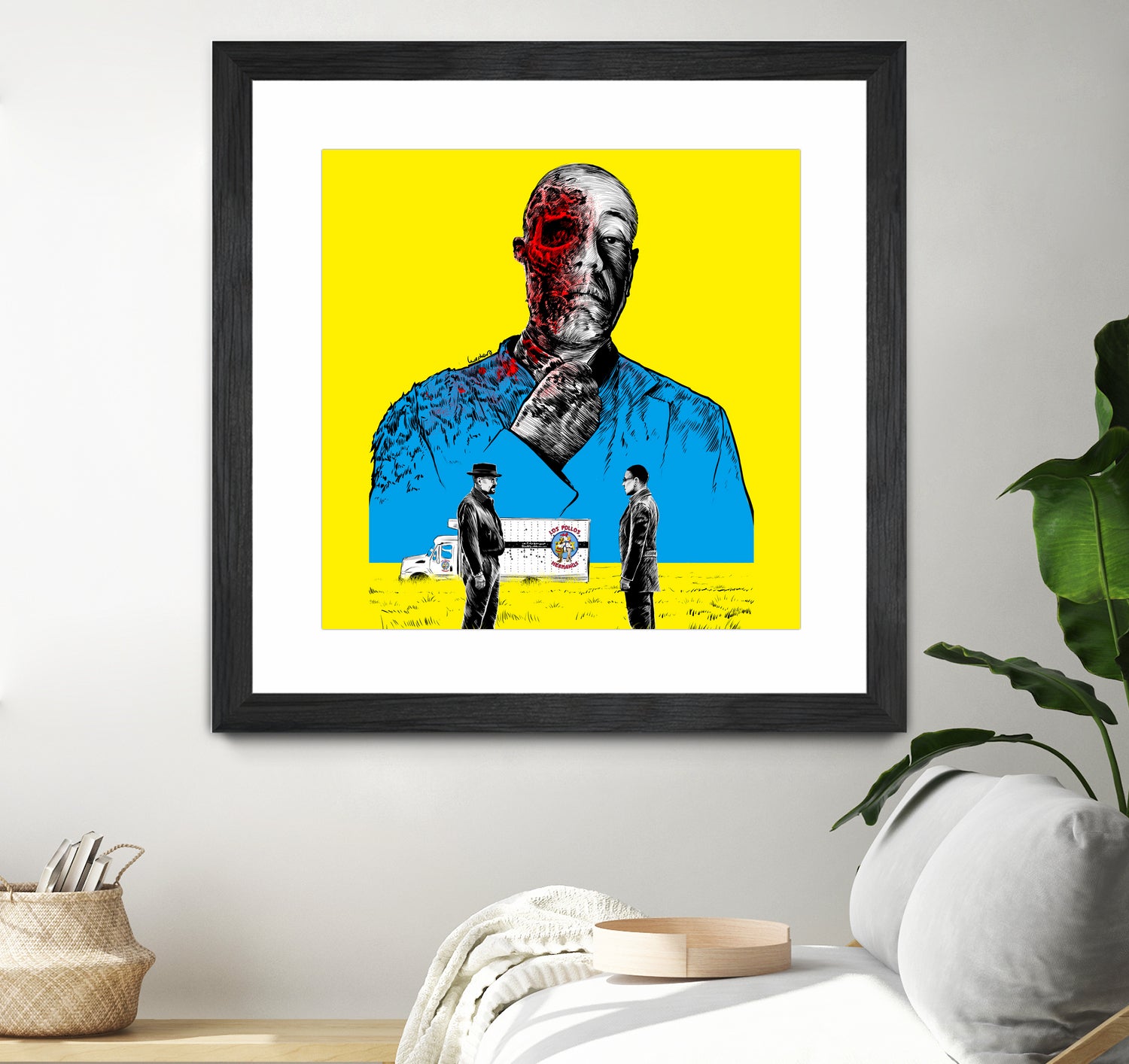 Breaking bad Gus Fring by Paola Morpheus on GIANT ART - blue digital painting