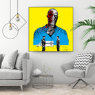 Breaking bad Gus Fring by Paola Morpheus on GIANT ART - blue digital painting