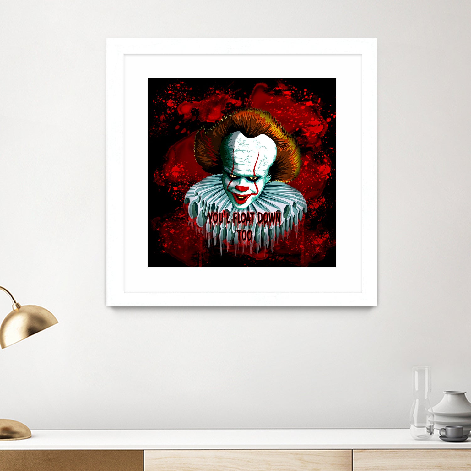 Pennywise IT 2017 Vector Graphics Artwork based on it by Monica Terrana on GIANT ART - black character design