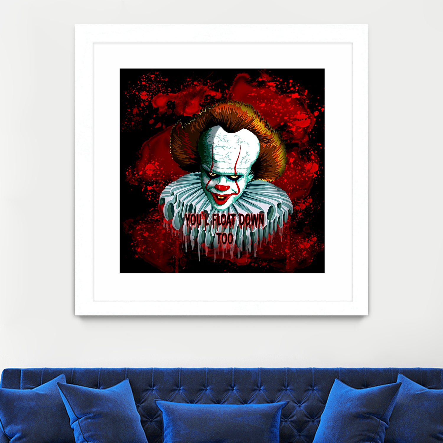 Pennywise IT 2017 Vector Graphics Artwork based on it by Monica Terrana on GIANT ART - black character design