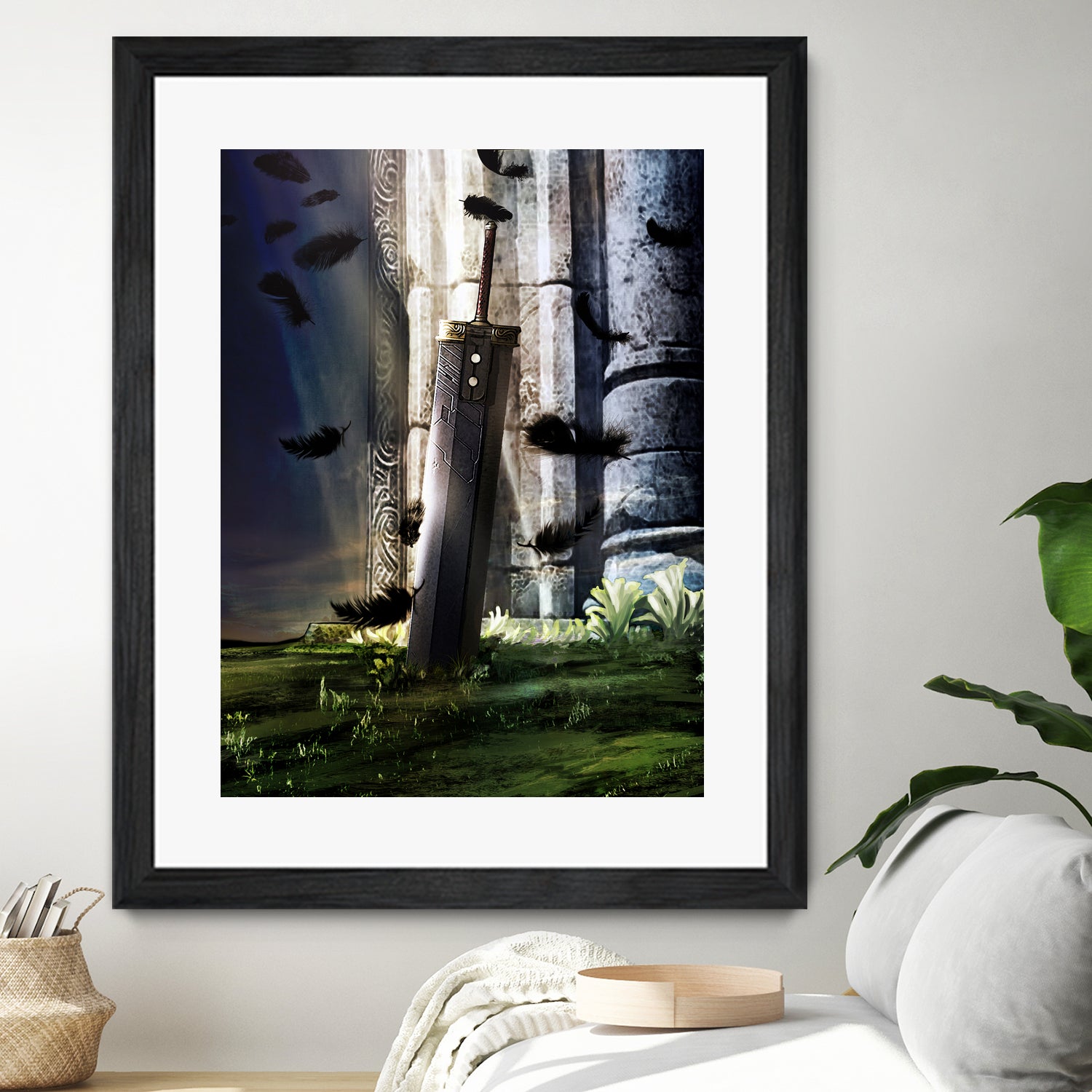 A Hero's sword - Final Fantasy VII Artwork by MCAshe 24 on GIANT ART - green digital painting