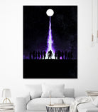 Mass Effect Vintage Poster by SucculentBurger Zolich on GIANT ART - blue character design