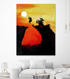 Samurai Jack Vintage Poster by SucculentBurger Zolich on GIANT ART - orange character design