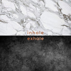 Inhale Exhale Copper by Dana Shek on GIANT ART - white typography