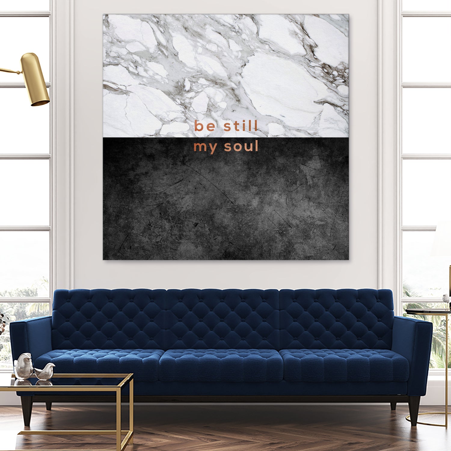 Be Still My Soul Copper by Dana Shek on GIANT ART - white typography