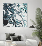 Liquid Marble Blues 023 by Jelena Obradovic on GIANT ART - blue vector illustration