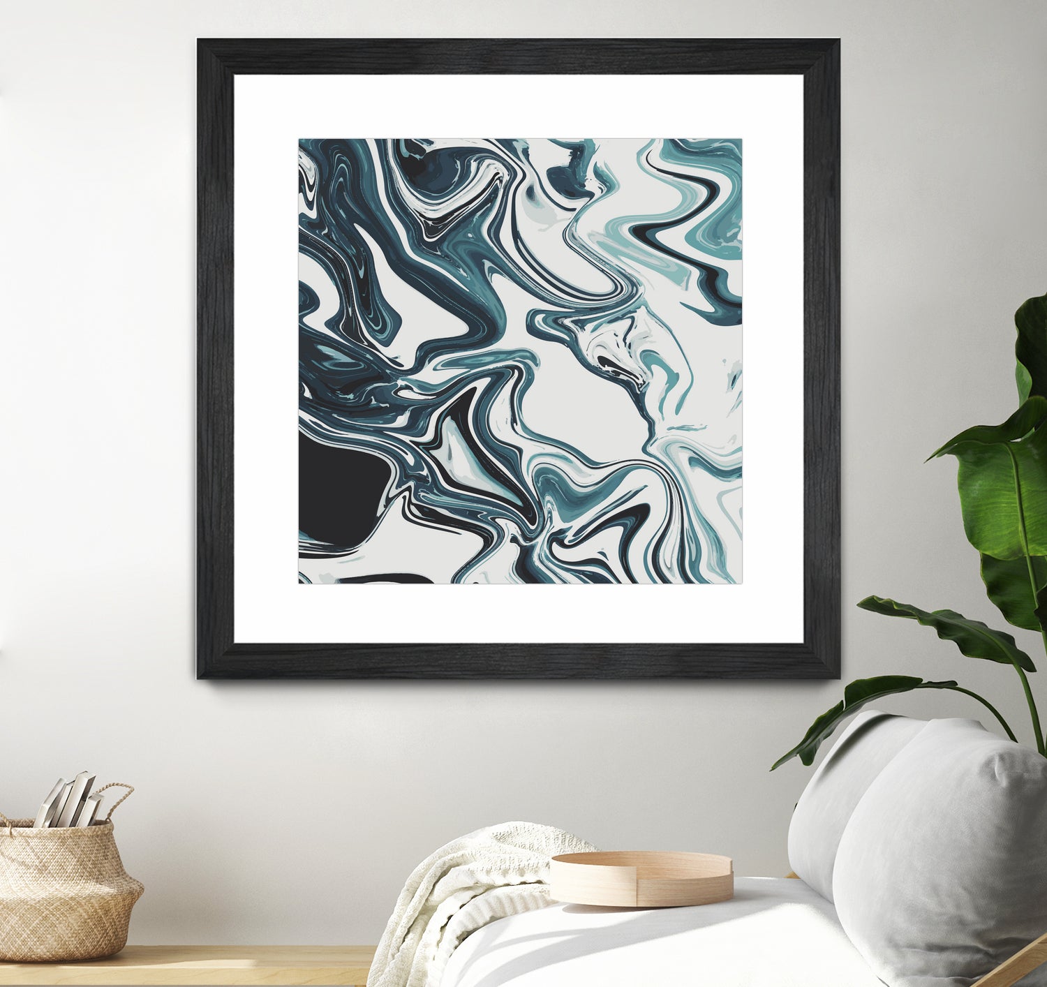 Liquid Marble Blues 023 by Jelena Obradovic on GIANT ART - blue vector illustration