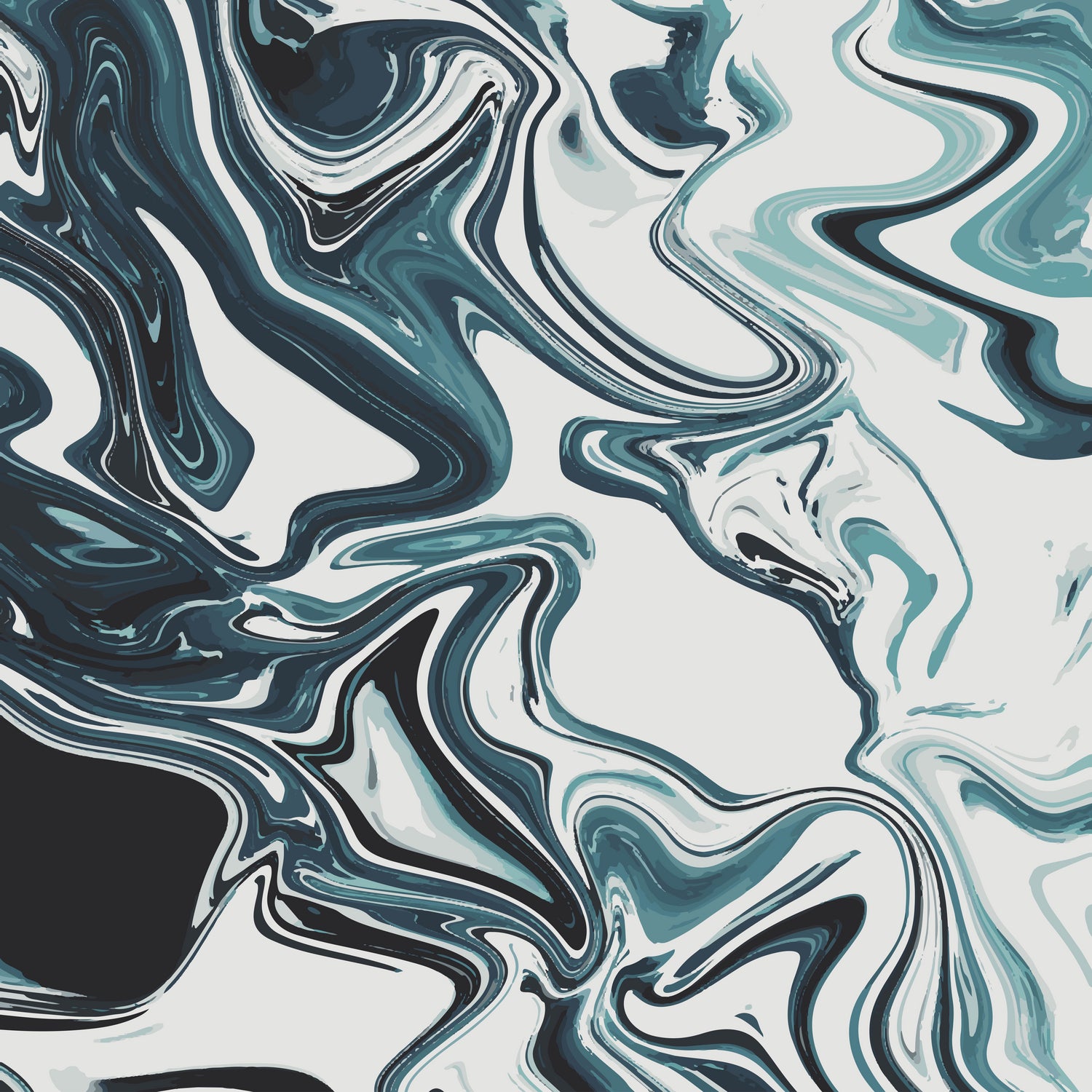 Liquid Marble Blues 023 by Jelena Obradovic on GIANT ART - blue vector illustration