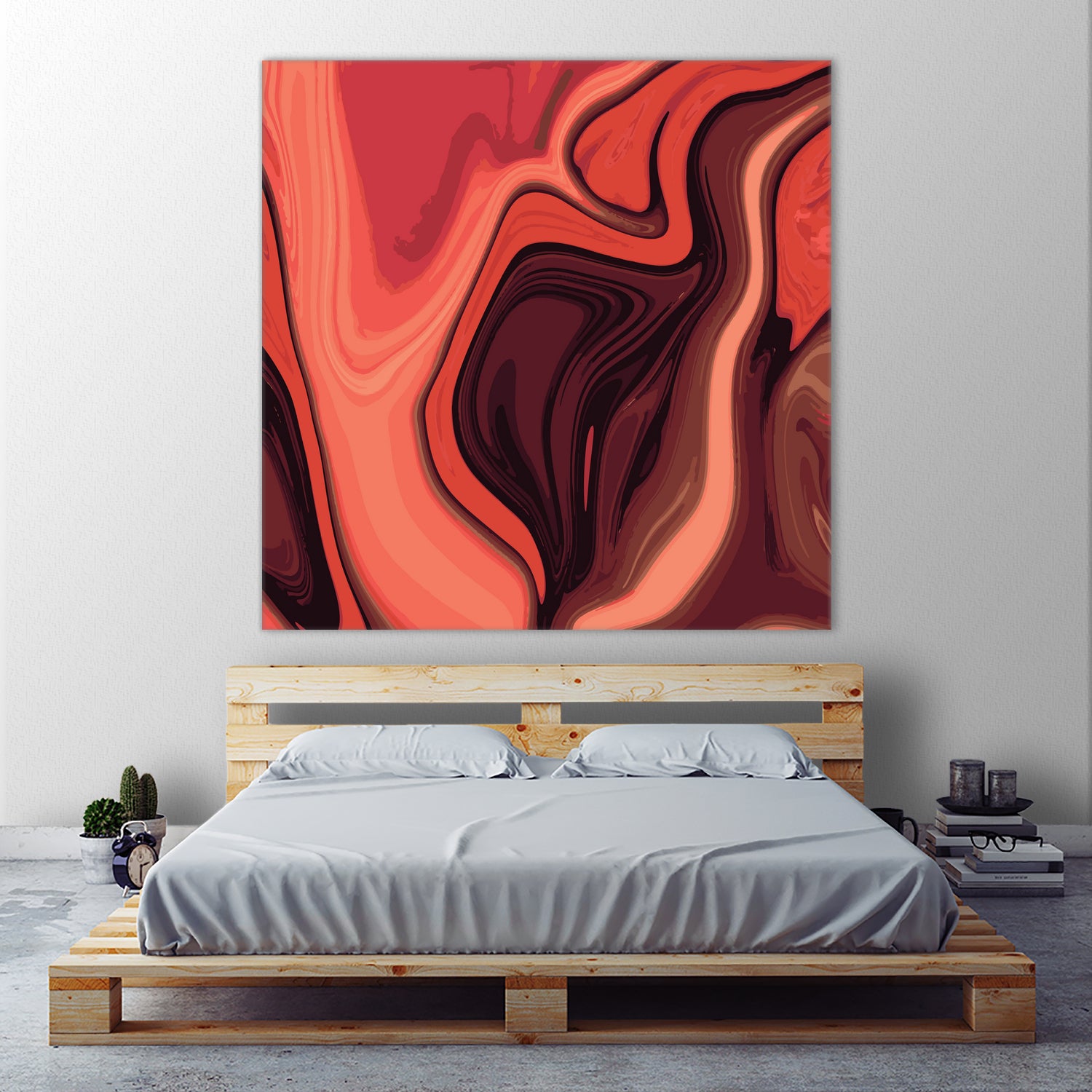 Lava Marble 024 by Jelena Obradovic on GIANT ART - red vector illustration