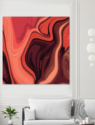 Lava Marble 024 by Jelena Obradovic on GIANT ART - red vector illustration