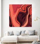 Lava Marble 024 by Jelena Obradovic on GIANT ART - red vector illustration