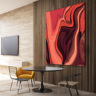 Lava Marble 024 by Jelena Obradovic on GIANT ART - red vector illustration