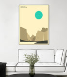 YOSEMITE NATIONAL PARK (Yosemite Valley) by Jazzberry Blue on GIANT ART - blue vector illustration