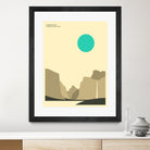 YOSEMITE NATIONAL PARK (Yosemite Valley) by Jazzberry Blue on GIANT ART - blue vector illustration