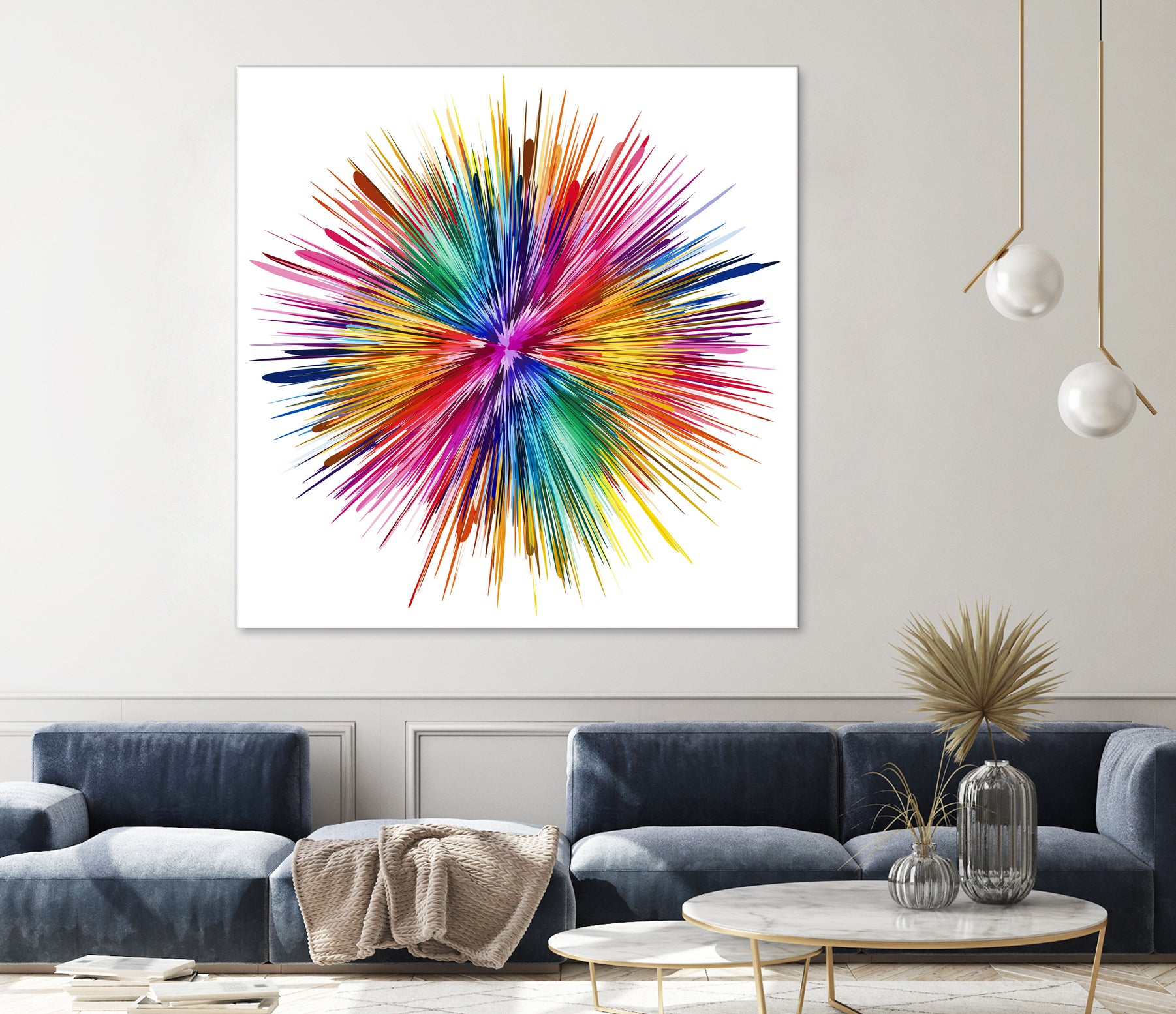 Color Explosion by Florian Habermann on GIANT ART - yellow digital painting