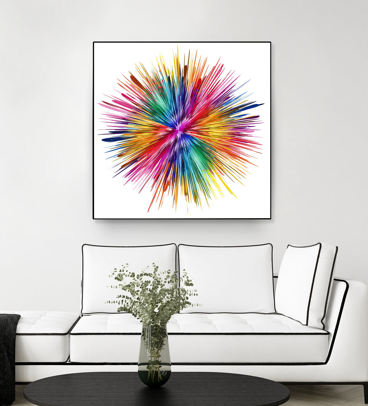 Color Explosion by Florian Habermann on GIANT ART - yellow digital painting