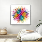 Color Explosion by Florian Habermann on GIANT ART - yellow digital painting