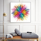 Color Explosion by Florian Habermann on GIANT ART - yellow digital painting