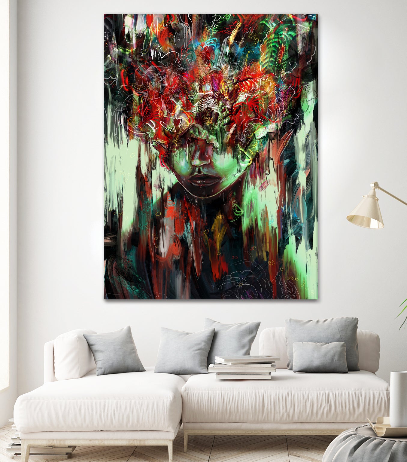 Chaotic Mind by Francis Mi Oza on GIANT ART - black digital painting